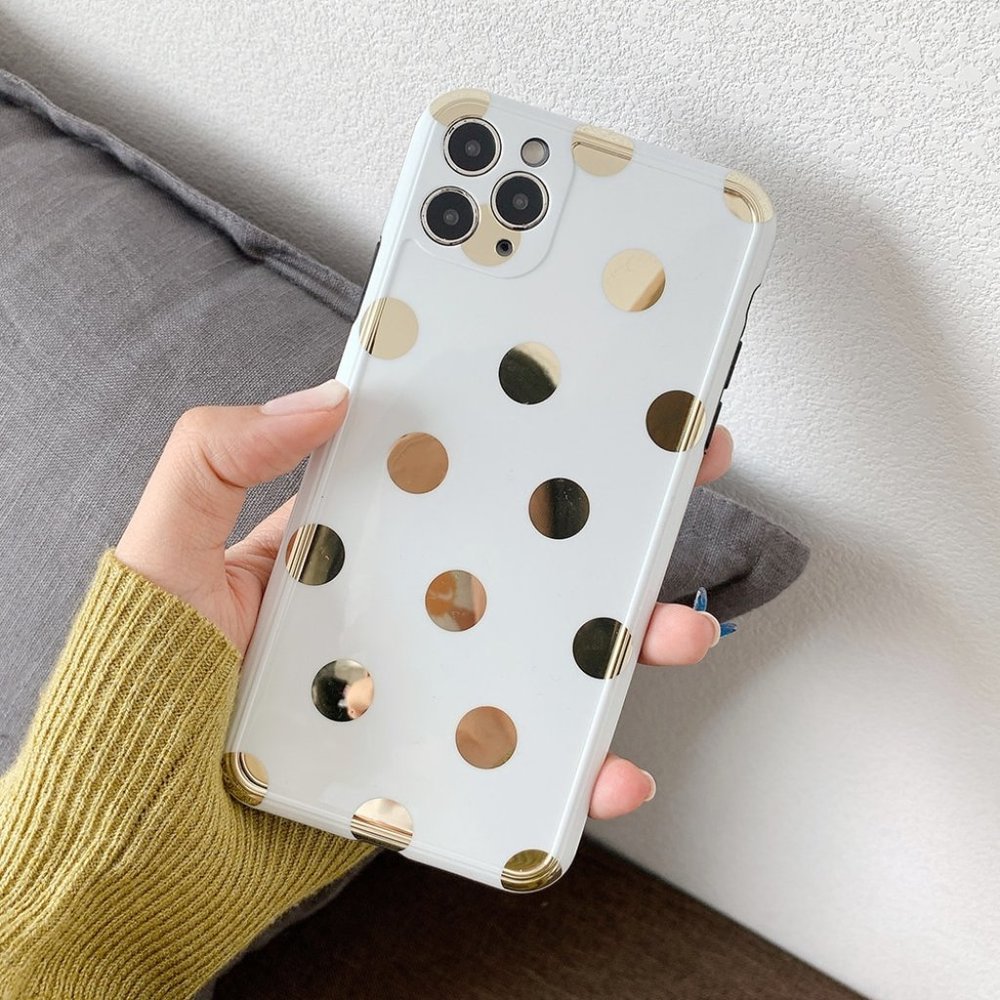 ⚠️LAST⚠️ NEW iPhone 11ProMax Big Dot Gold case - Picture 1 of 6